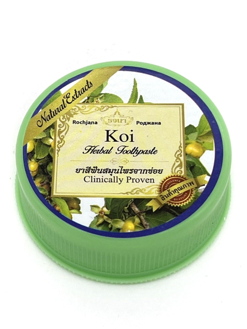 Rochjana Зубная паста отбеливающая растительная с экстрактом Кой Koi Herbal Toothpaste, 30 г
