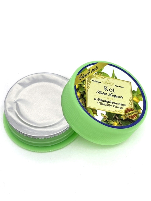 Rochjana Зубная паста отбеливающая растительная с экстрактом Кой Koi Herbal Toothpaste, 30 г