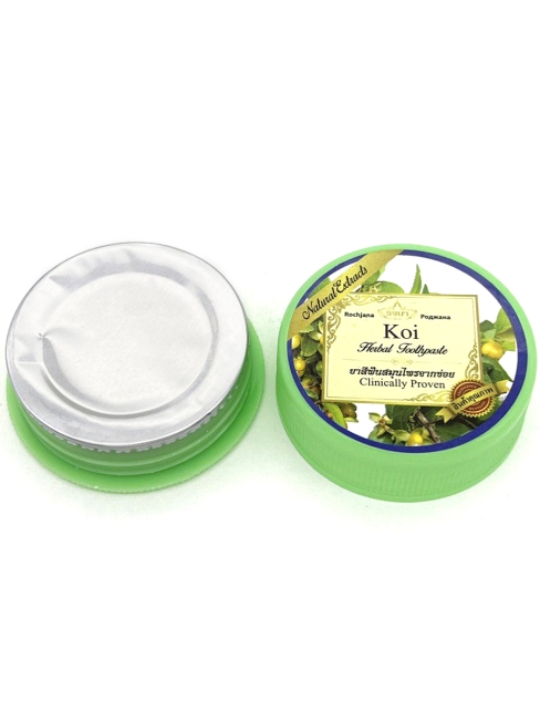 Rochjana Зубная паста отбеливающая растительная с экстрактом Кой Koi Herbal Toothpaste, 30 г