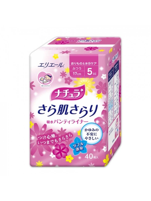 Elis Прокладки гигиенический ежедневные тонкие анатомической формы с мягкой поверхностью Elle AIR Mini+ 17 см, 40 шт