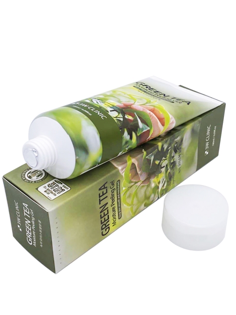 3W Clinic Пилинг скатка для лица с экстрактом зеленого чая Green Tea Moisture Peeling Gel, 180 мл 3W Clinic Пилинг скатка для лица с экстрактом зеленого чая Green Tea Moisture Peeling Gel, 180 мл