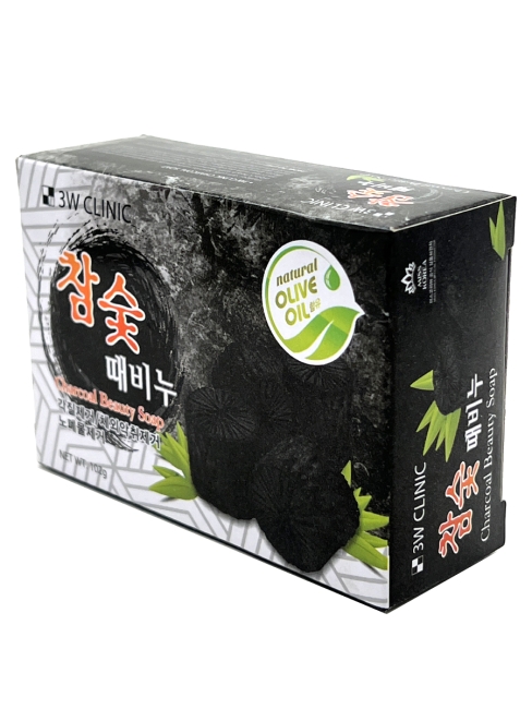 3W Clinic Мыло с древесным углем Charcoal Beauty Soap, 120 г
