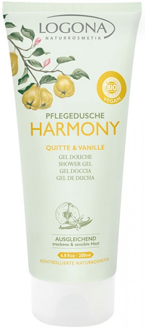 Logona Harmony Гель для душа с айвой и ванилью, 200 мл