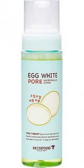 SKINFOOD Egg White Pore Meringue Foam Осветляющая пенка-мусс на основе яичного белка, 200 мл SKINFOOD Egg White Pore Meringue Foam Осветляющая пенка-мусс на основе яичного белка, 200 мл