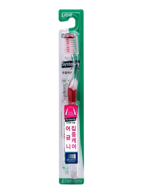Lion Зубная щётка двойного действия Dentor System Dual Action Toothbrush, 1 шт