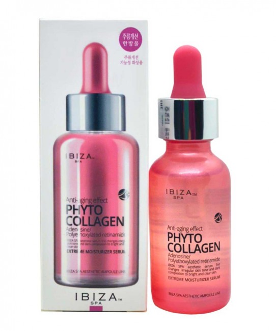 IBIZA Spa Тройная антивозрастная сыворотка с коллагеном Phyto Collagen Anti-Aging Effect Ampoule Serum, 30 мл