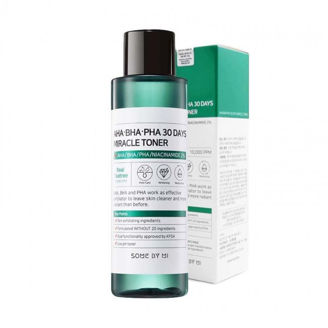 Some By Mi  Очищающий тонер для проблемной кожи с кислотами AHA-BHA-PHA 30 Days Miracle Toner, 150 мл
