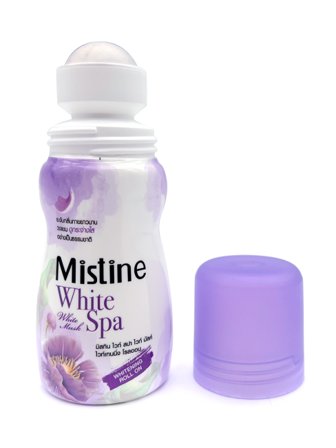 Mistine Отбеливающий женский шариковый дезодорант антиперспирант Белый мускус White Musk Deodorant, 35 мл