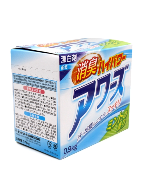 Rocket Soap Стиральный порошок с отбеливающими компонентами и ароматом мяты Awa's, 900 г Rocket Soap Стиральный порошок с отбеливающими компонентами и ароматом мяты Awa's, 900 г