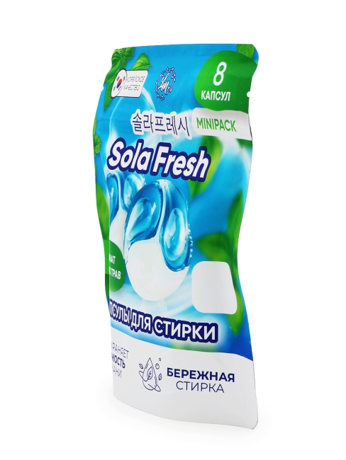 Sola Fresh Капсулы для стирки всех видов белья c ароматом свежих трав, 8 шт