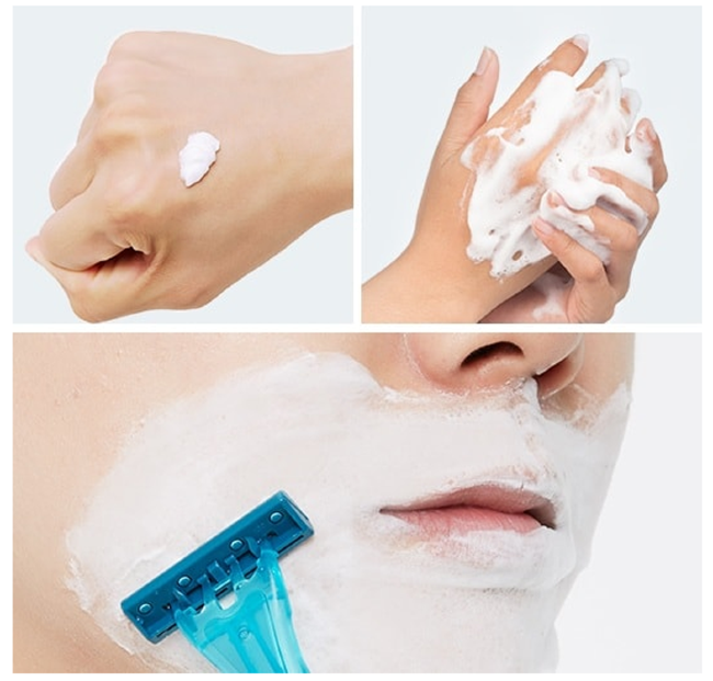 A'Pieu Madecassoside Blue Cleansing Foam Мужская пенка для умывания и бритья с мадекассосидом, 130 мл