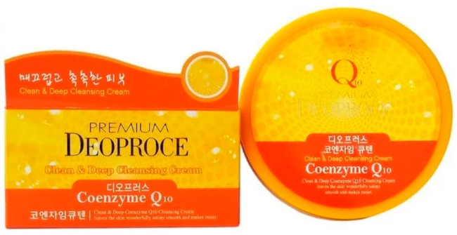 Deoproce Premium Clean & Deep Coenzyme Q10 Cleansing Cream Крем для лица очищающий с коэнизмом Q10, 300 г Deoproce Premium Clean & Deep Coenzyme Q10 Cleansing Cream Крем для лица очищающий с коэнизмом Q10, 300 г