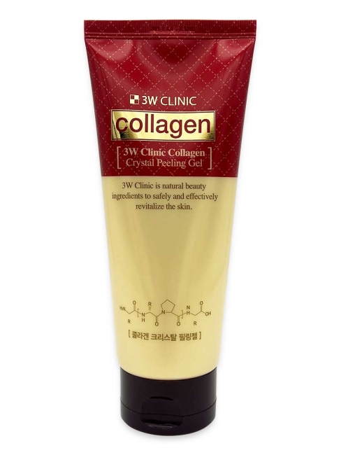 3W Clinic Восстанавливающий пилинг-скатка с коллагеном Collagen Crystal Peeling Gel, 180 мл 3W Clinic Восстанавливающий пилинг-скатка с коллагеном Collagen Crystal Peeling Gel, 180 мл