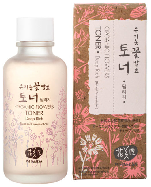 Whamisa Organic Flowers Toner Deep Rich Тонер на основе цветочных ферментов (насыщенный), 120 мл