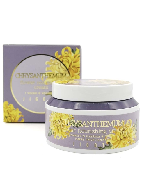 Jigott Питательный крем для лица с экстрактом Хризантемы Chrysanthemum Flower Nourishing Cream, 100 мл