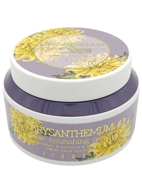 Jigott Питательный крем для лица с экстрактом Хризантемы Chrysanthemum Flower Nourishing Cream, 100 мл