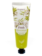 Deoproce Крем для рук парфюмированный Зеленый чай Fresh Green Tea Perfumed Hand Cream, 50 г