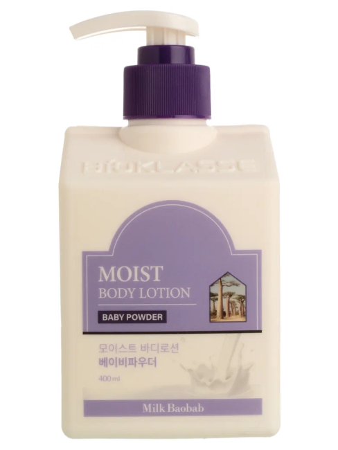 Milk Baobab Лосьон для тела Moist Body Lotion Baby Powder, 400 мл Milk Baobab Лосьон для тела Moist Body Lotion Baby Powder, 400 мл