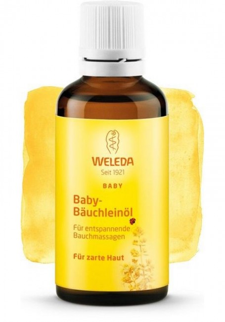 Weleda Масло для массажа животика младенцев, 50 мл