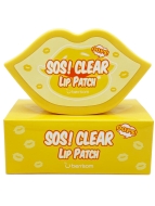 Berrisom Маска-патч для губ с эффектом пилинга SOS Oops Clear Lip Patch, 30 шт