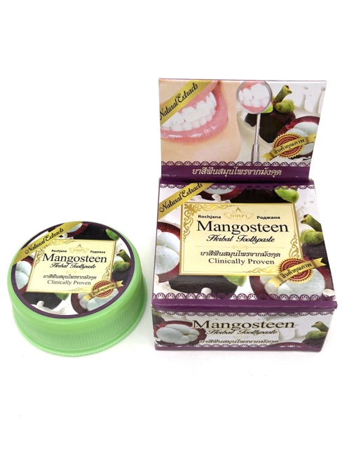 Rochjana Зубная паста отбеливающая растительная с мангостином Mangosteen Herbal Toothpaste, 30 г Rochjana Зубная паста отбеливающая растительная с мангостином Mangosteen Herbal Toothpaste, 30 г