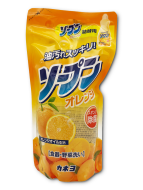 Kaneyo Средство для мытья посуды с апельсином Orange, мягкая упаковка, 500 мл