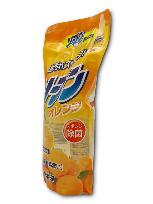 Kaneyo Средство для мытья посуды с апельсином Orange, мягкая упаковка, 500 мл