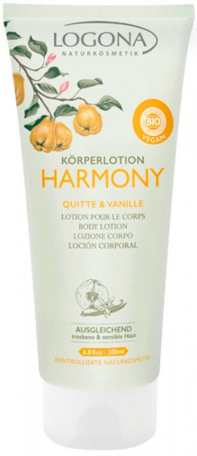 Logona Harmony Лосьон для тела с айвой и ванилью для тела, 200 мл Logona Harmony Лосьон для тела с айвой и ванилью для тела, 200 мл