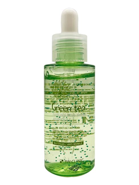 3W Clinic Ампульная ночная сыворотка с зеленым чаем Green Tea Natural Time Sleep Ampoule, 60 мл