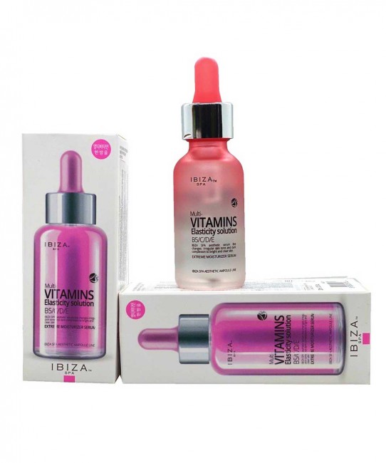 IBIZA Spa Тройная мультивитаминная сыворотка Multi-Vitamins Elasticity Solution Ampoule Serum, 30 мл IBIZA Spa Тройная мультивитаминная сыворотка Multi-Vitamins Elasticity Solution Ampoule Serum, 30 мл