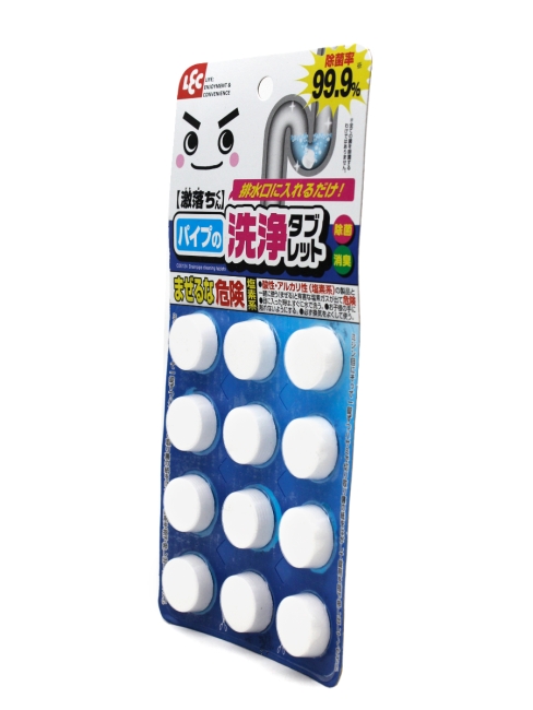 LEC Таблетки для прочистки засоров в сточных трубах 4,5 г х 12 таблеток