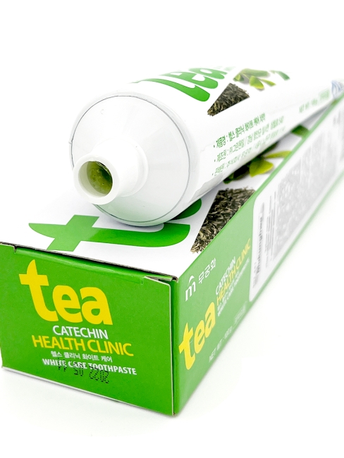 Mukunghwa Зубная паста отбеливающая с экстрактом зеленого чая Tea Catechin Health Clinic White Care Toothpaste, 100 г