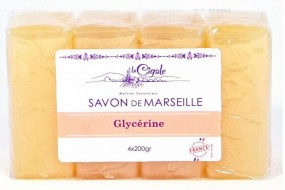 La Cigale Мыло марсельское глицериновое, 4х200 г