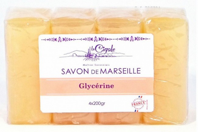 La Cigale Мыло марсельское глицериновое, 4х200 г