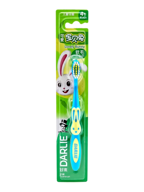 Darlie Зубная щетка детская от 4+ лет Children's Toothbrush Baby Rabbit, 1 шт