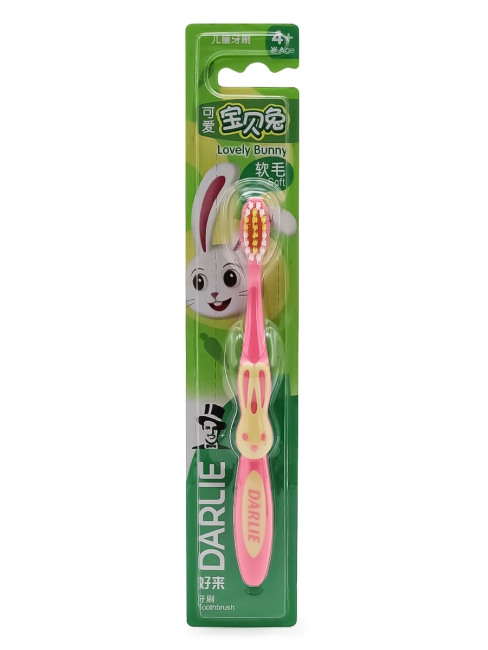 Darlie Зубная щетка детская от 4+ лет Children's Toothbrush Baby Rabbit, 1 шт