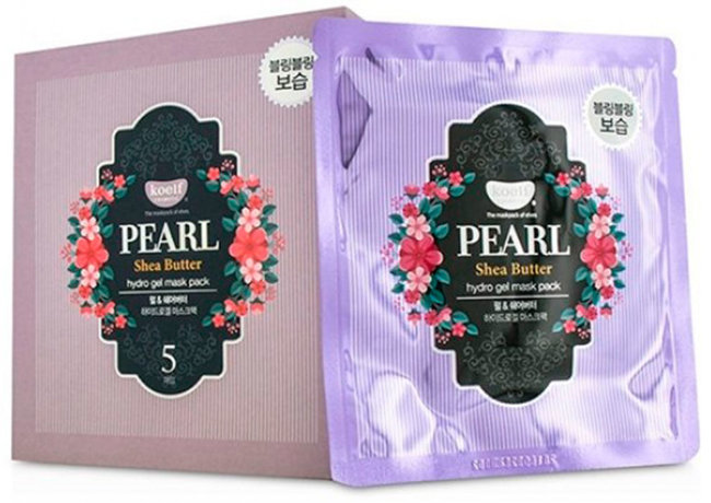 Koelf Pearl & Shea Butter Mask Гидрогелевая маска для лица с маслом ши и жемчужной пудрой, 5 шт Koelf Pearl & Shea Butter Mask Гидрогелевая маска для лица с маслом ши и жемчужной пудрой, 5 шт