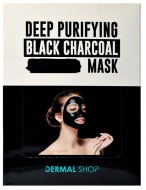 Dermal Shop Deep Purifying Black Charcoal Mask Маска для лица c экстрактом древесного угля, зеленого чая и чайного дерева, 25 г