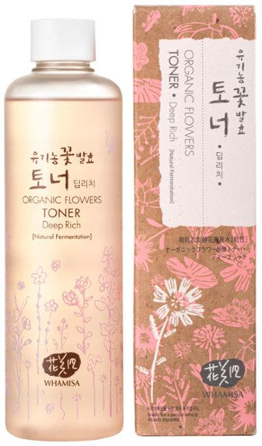 Whamisa Organic Flowers Toner Deep Rich Тонер на основе цветочных ферментов (насыщенный), 300 мл