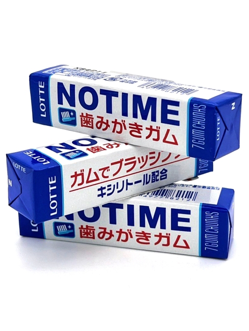 LOTTE Жевательная резинка для чистки зубов "Нотайм" ментол, комплект из 3 пачек NOTIME Chewing Gum, 3*30 г LOTTE Жевательная резинка для чистки зубов "Нотайм" ментол, комплект из 3 пачек NOTIME Chewing Gum, 3*30 г