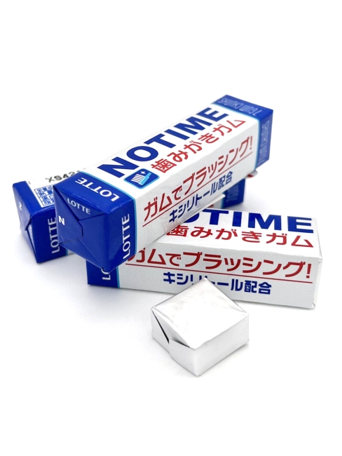 LOTTE Жевательная резинка для чистки зубов "Нотайм" ментол, комплект из 3 пачек NOTIME Chewing Gum, 3*30 г LOTTE Жевательная резинка для чистки зубов "Нотайм" ментол, комплект из 3 пачек NOTIME Chewing Gum, 3*30 г