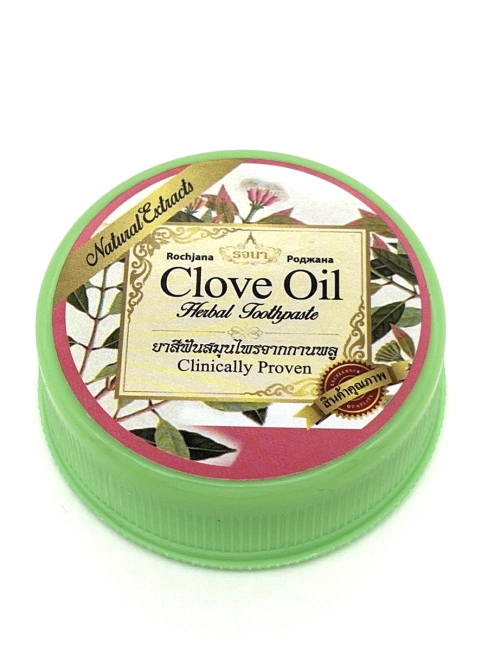 Rochjana Зубная паста отбеливающая растительная с маслом гвоздики Clove Oil Herbal Toothpaste, 30 г