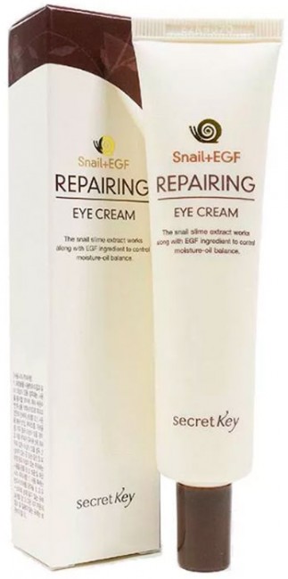 Secret Key Snail Repairing Eye Cream Крем для кожи вокруг глаз с муцином улитки, 30 мл Secret Key Snail Repairing Eye Cream Крем для кожи вокруг глаз с муцином улитки, 30 мл