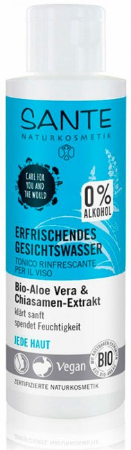Sante Тоник освежающий с био-алоэ и био экстрактом семян чиа, 125 мл Sante Тоник освежающий с био-алоэ и био экстрактом семян чиа, 125 мл