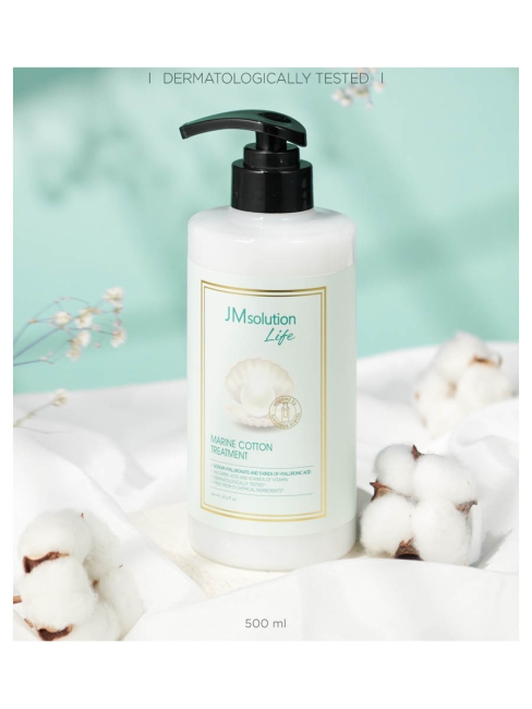 JMsolution Маска для волос увлажняющая с морской водой и экстрактом жемчуга Life Marine Cotton Treatment, 500 мл JMsolution Маска для волос увлажняющая с морской водой и экстрактом жемчуга Life Marine Cotton Treatment, 500 мл