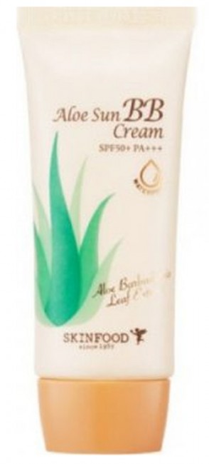 SKINFOOD Aloe Sun BB Cream SPF50+ PA+++ #02 Natural Beige Солнцезащитный ББ крем с экстрактом алоэ, 50 г SKINFOOD Aloe Sun BB Cream SPF50+ PA+++ #02 Natural Beige Солнцезащитный ББ крем с экстрактом алоэ, 50 г