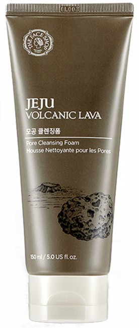 THE FACE SHOP Jeju Volcanic Lava Pore Cleansing Foam Пенка для умывания с вулканическим пеплом, 150 мл THE FACE SHOP Jeju Volcanic Lava Pore Cleansing Foam Пенка для умывания с вулканическим пеплом, 150 мл
