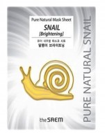 The Saem Pure Natural Mask Sheet Snail (Brightening) Маска с муцином улитки, 20 мл The Saem Pure Natural Mask Sheet Snail (Brightening) Маска с муцином улитки, 20 мл
