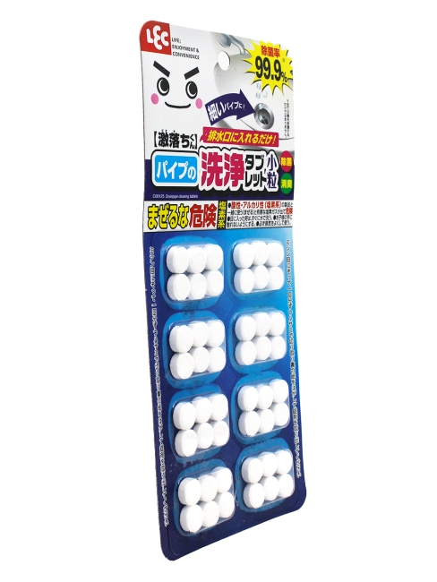 LEC Таблетки для прочистки засоров в сточных трубах 0,55 г х 6 таблеток х 8 блистеров