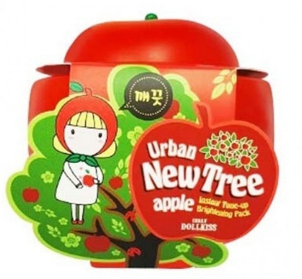 Baviphat Маска ночная для проблемной кожи с яблоком Urban Dollkiss Apple AC Therapy Sleeping Pack, 100 г